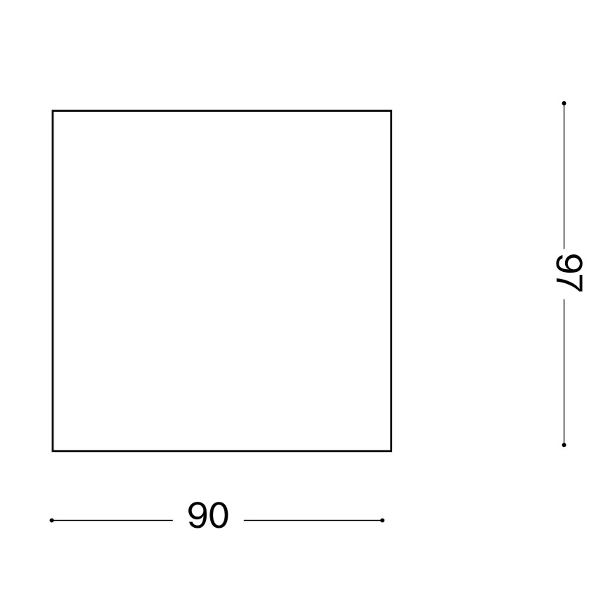 Ideal Lux - Spot d'extérieur TECHO 1xGU10/20W/230V 9x9 cm IP54 marron