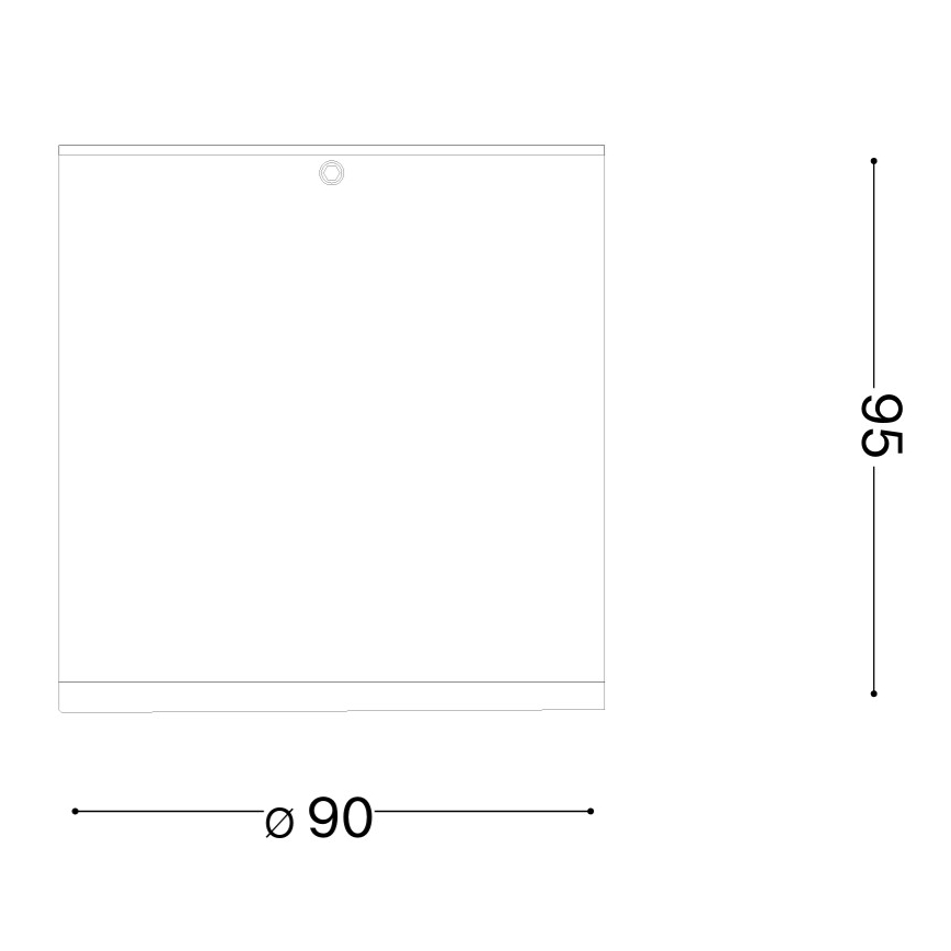 Ideal Lux - Spot d'extérieur TECHO 1xGU10/20W/230V Ø 9 cm IP54 brun
