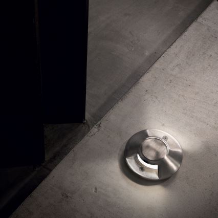 Ideal Lux - Spot encastrable dans le sol ROCKET LED/2W/24V CRI 90 IP68 chrome mat