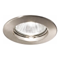 Ideal Lux - Spot encastré 1xGU10/50W/230V Ø 7,7 cm chrome mat