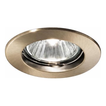 Ideal Lux - Spot encastré JAZZ 1xGU10/50W/230V diam. 7,7 cm finition bronze