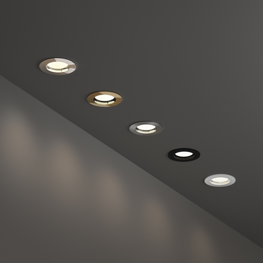 Ideal Lux - Spot encastré JAZZ 1xGU10/50W/230V diam. 7,7 cm finition bronze