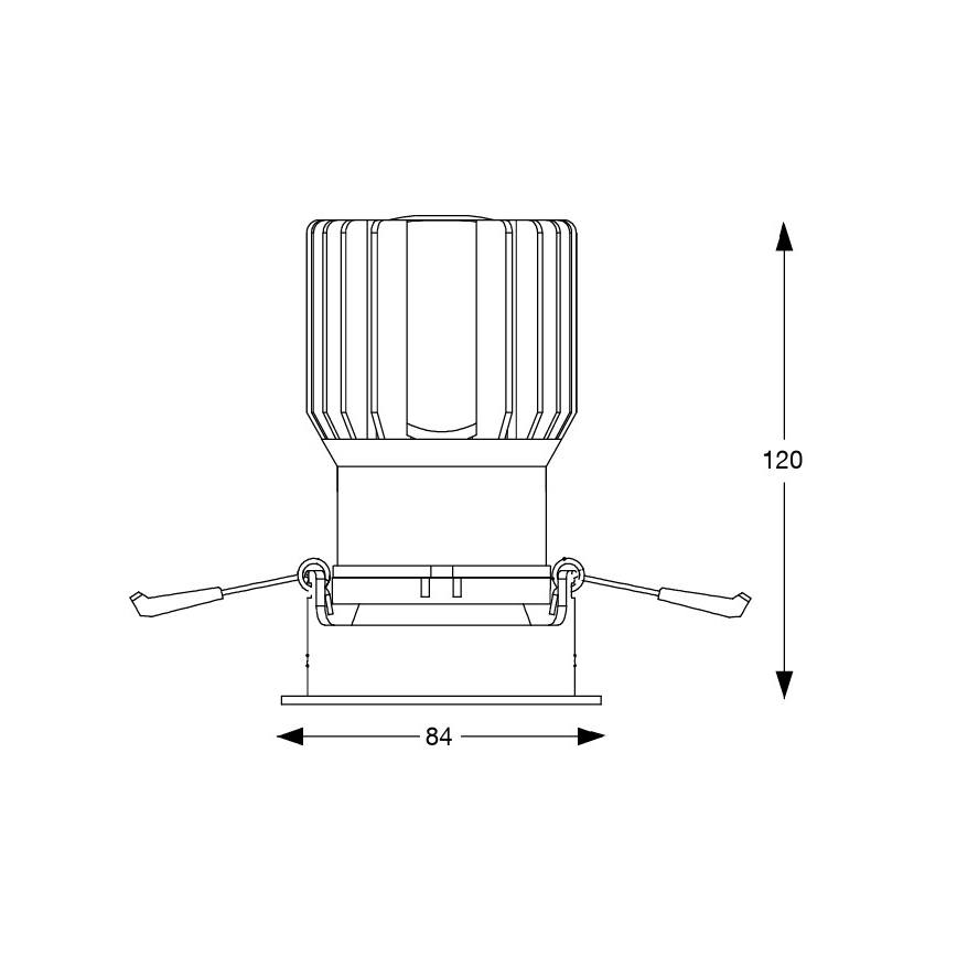 Ideal Lux - Luminaire LED encastré GAME TRIM LED/11W/230V 3000K CRI 90 8,4x8,4 cm IP40 noir