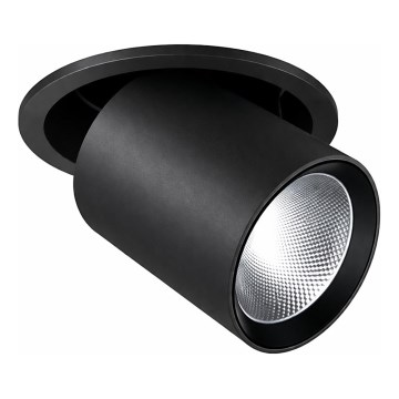 Ideal Lux - Spot encastré LED NOVA, 20W, 230V, 4000K, IRC 90, Ø 15,4 cm, noir