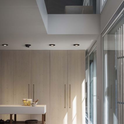 Ideal Lux - Spot encastré LED NOVA, 20W, 230V, 4000K, IRC 90, Ø 15,4 cm, noir