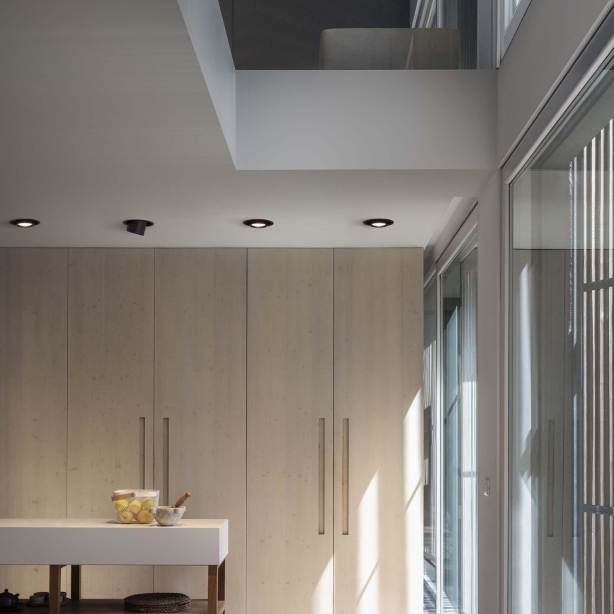 Ideal Lux - Spot encastré LED NOVA, 20W, 230V, 4000K, IRC 90, Ø 15,4 cm, noir