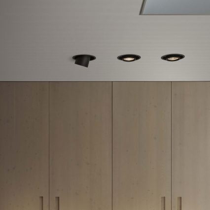 Ideal Lux - Spot encastré LED NOVA, 20W, 230V, 4000K, IRC 90, Ø 15,4 cm, noir