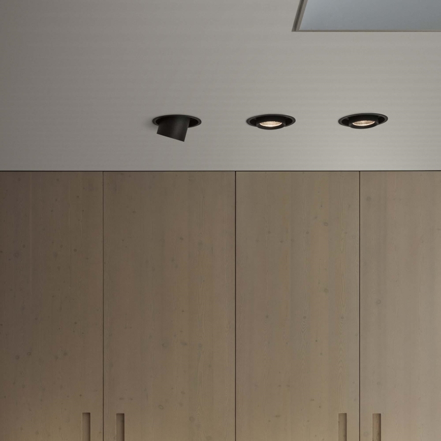 Ideal Lux - Spot encastré LED NOVA, 20W, 230V, 4000K, IRC 90, Ø 15,4 cm, noir