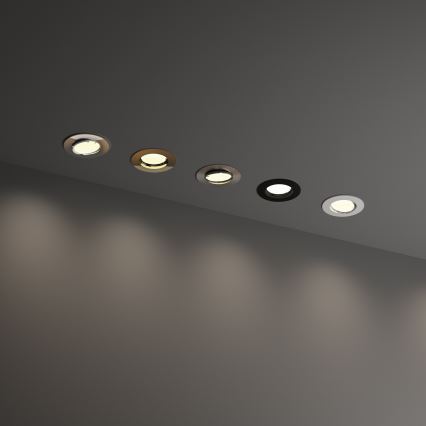 Ideal Lux - Spot encastré SWING 1xGU10/28W/230V Ø 8,2 cm chrome brillant