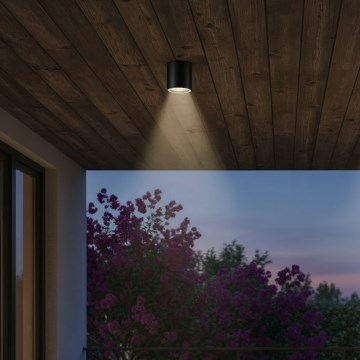 Ideal Lux - Spot extérieur GUN 1xGU10/28W/230V IP44 noir