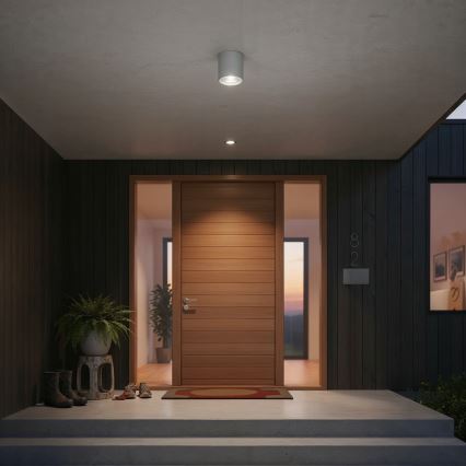 Ideal Lux - Spot extérieur GUN 1xGU10/28W/230V IP55 gris