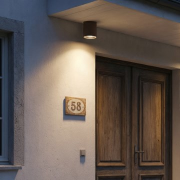 Ideal Lux - Spot extérieur orientable GUN 1xGU10/28W/230V IP55 marron