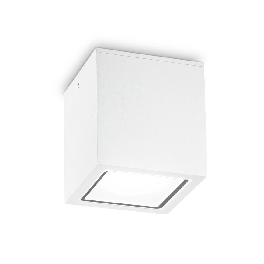 Ideal Lux - Spot extérieur TECHO 1xGU10/20W/230V 9x9 cm IP54 blanc