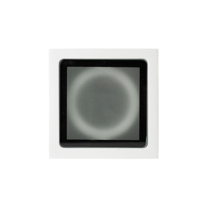 Ideal Lux - Spot extérieur TECHO 1xGU10/20W/230V 9x9 cm IP54 blanc