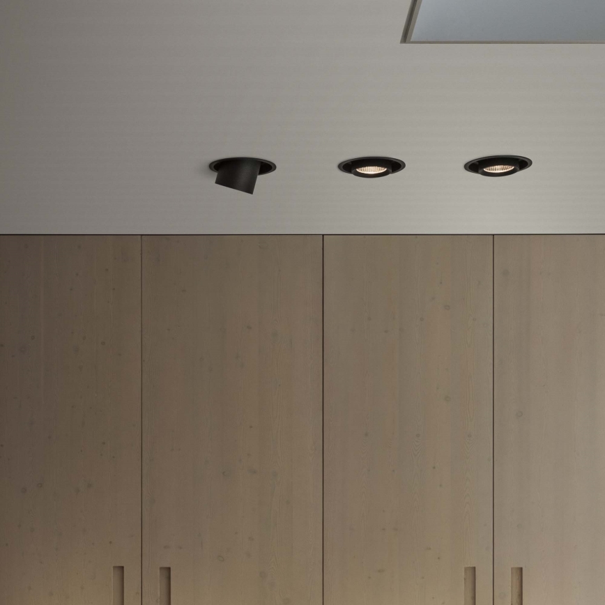 Ideal Lux - Spot LED encastré NOVA LED/6W/230V 3000K CRI 90 Ø 6,8 cm noir