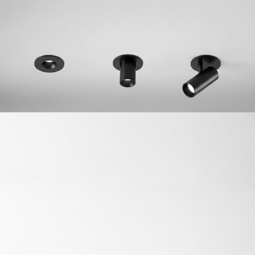 Ideal Lux - Spot LED encastré NOVA LED/6W/230V 3000K CRI 90 Ø 6,8 cm noir
