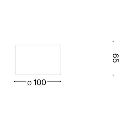 Ideal Lux - Spot LED SPIKE 1xGX53/9W/230V Ø 10 cm chrome brillant