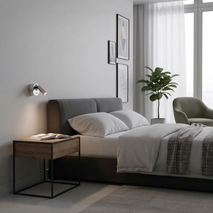 Ideal Lux - Spot mural BEAN LED/3W/230V CRI 90 chrome brillant