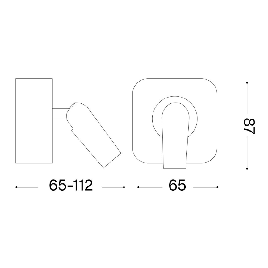 Ideal Lux - Spot mural BEAN LED/3W/230V CRI 90 doré