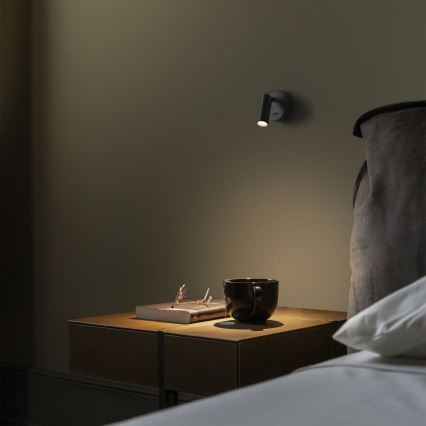 Ideal Lux - Spot mural BEAN LED/3W/230V CRI 90 noir