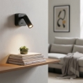 Ideal Lux - Spot mural BEAN LED/3W/230V CRI 90 noir