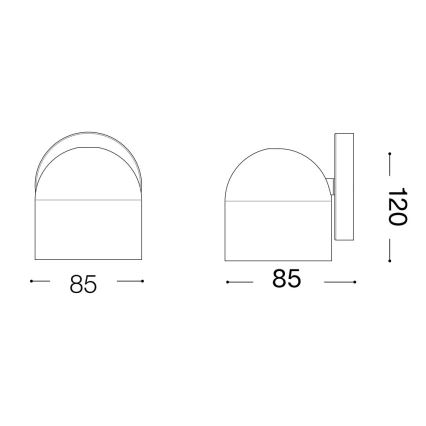 Ideal Lux - Spot mural LED DODO 1xGX53/9W/230V blanc