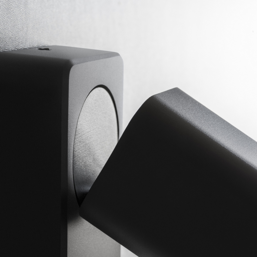 Ideal Lux - Spot mural LED RUDY 1xGU10/7W/230V CRI 90 noir