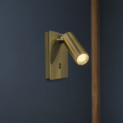 Ideal Lux - Spot mural LITE LED/3W/230V CRI 90 laiton