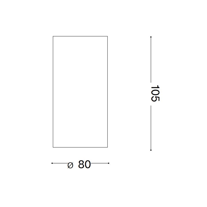Ideal Lux - Spot NITRO LED/10W/230V d. 8 cm CRI 90 noir
