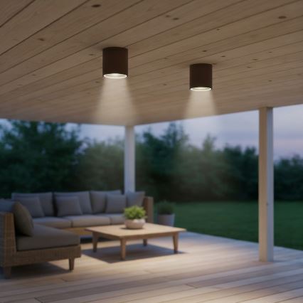 Ideal Lux - Spot salle de bain GUN 1xGU10/28W/230V IP55 marron