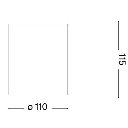 Ideal Lux - Spot salle de bain GUN 1xGU10/28W/230V IP55 marron