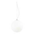 Ideal Lux - Suspension à câble MAPA 1xE27/42W/230V Ø 30 cm blanc