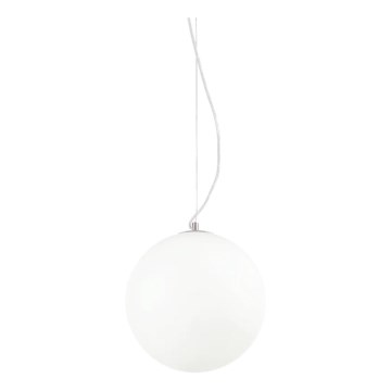 Ideal Lux - Suspension à câble MAPA 1xE27/42W/230V Ø 30 cm blanc