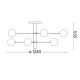 Ideal Lux - Suspension-barre COSMOPOLITAN 10xG9/3W/230V