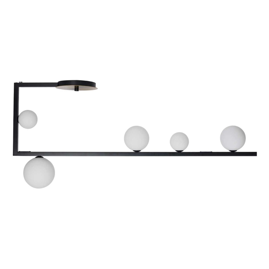 Ideal Lux - Suspension-barre LED BIRDS 5xG9/3W/230V noir/doré