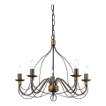 Ideal Lux - Suspension chaîne CORTE 5xE14/40W/230V d. 54 cm cuivre