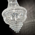 Ideal Lux - Suspension chaîne en cristal DUBAI 10xE14/28W/230V d. 52 cm chrome brillant