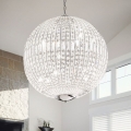 Ideal Lux - Suspension chaîne LED en cristal LUXOR 12xG9/3W/230V d. 60 cm transparent