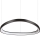 Ideal Lux - Suspension filaire à intensité variable GEMINI LED/48W/230V d. 61 cm noir