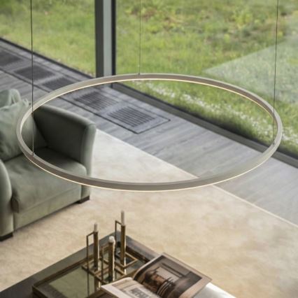 Ideal Lux - Suspension filaire à intensité variable ORACLE SLIM LED/28W/230V 4000K d. 50 cm CRI 90 blanc