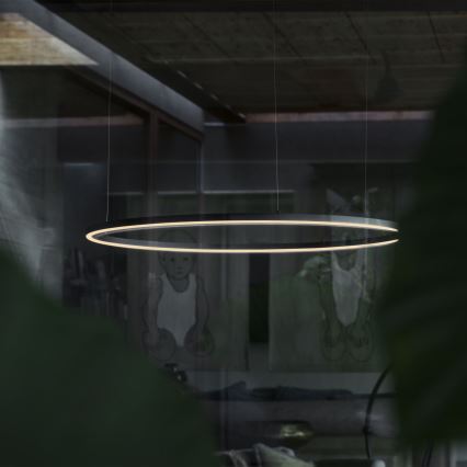 Ideal Lux - Suspension filaire à intensité variable ORACLE SLIM LED/42W/230V 4000K d. 90 cm CRI 90 noir