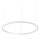 Ideal Lux - Suspension filaire à intensité variable ORACLE SLIM LED/40W/230V 4000K d. 70 cm CRI 90 blanc