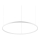 Ideal Lux - Suspension filaire à intensité variable ORACLE SLIM LED/42W/230V 4000K d. 90 cm CRI 90 blanc