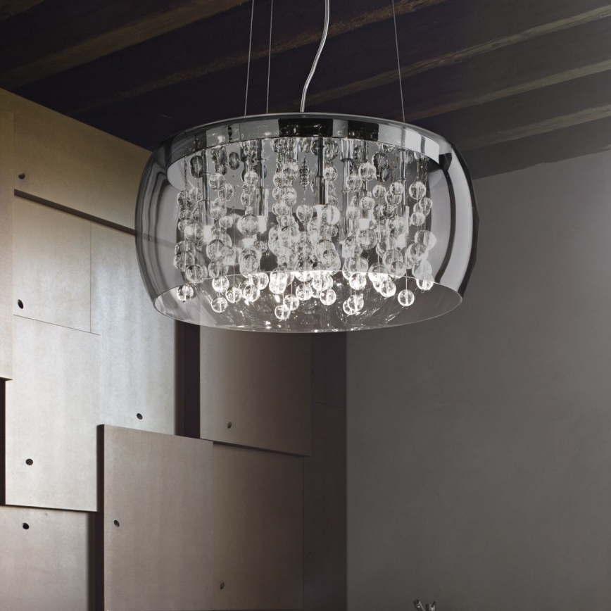 Ideal Lux - Suspension filaire AUDI 5xG9/40W/230V fumé