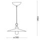 Ideal Lux - Suspension filaire CANTINA 1xE27/42W/230V d. 35 cm cuivre