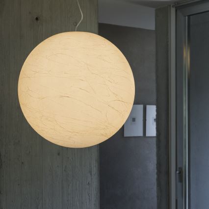 Ideal Lux - Suspension filaire CARTA 1xE27/25W/230V d. 40 cm blanc
