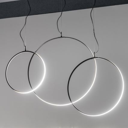 Ideal Lux - Suspension filaire CIRCUS LED/33W/230V d. 60 cm CRI 90 noir