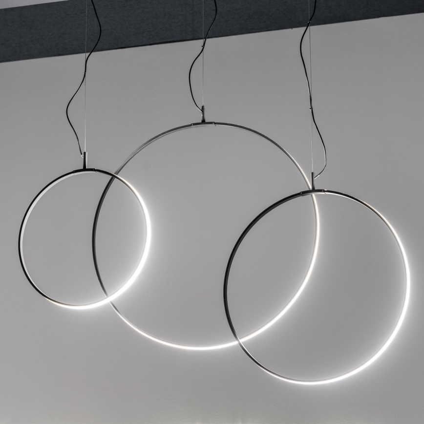 Ideal Lux - Suspension filaire CIRCUS LED/33W/230V d. 60 cm CRI 90 noir