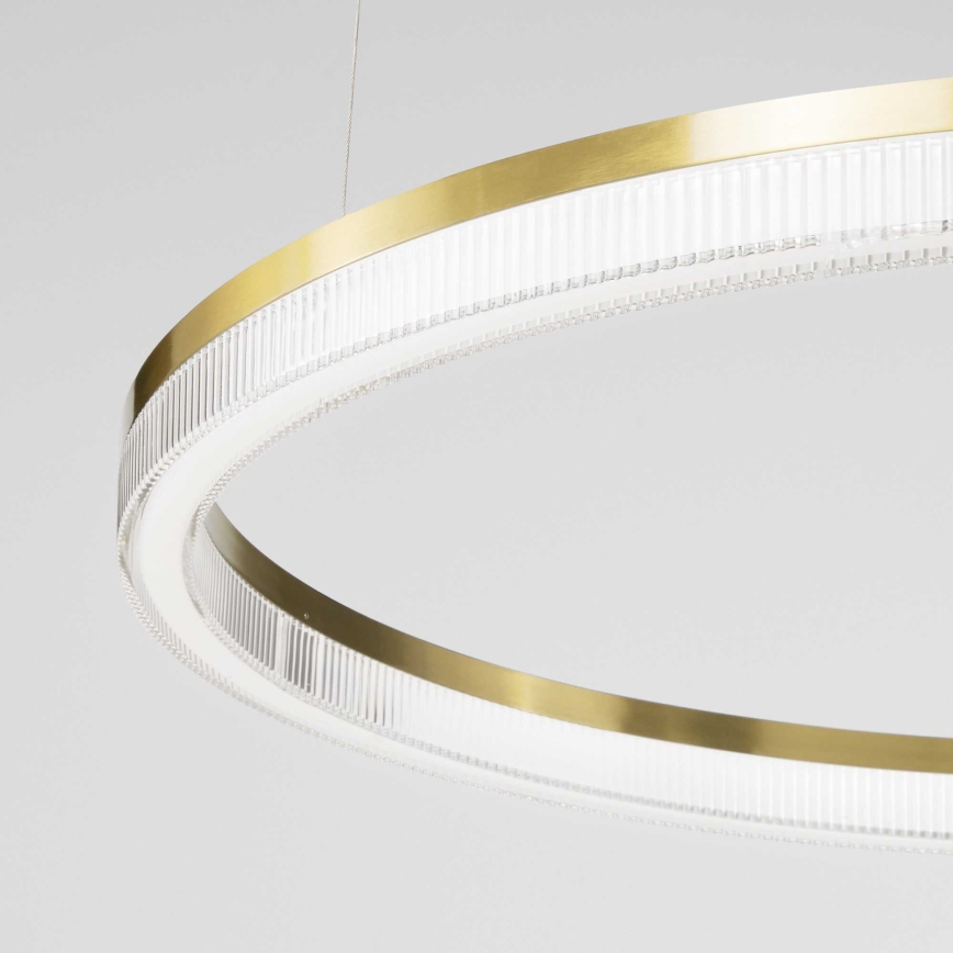 Ideal Lux - Suspension filaire CROWN LED/30W/230V 3000K d. 60 cm CRI 90 laiton