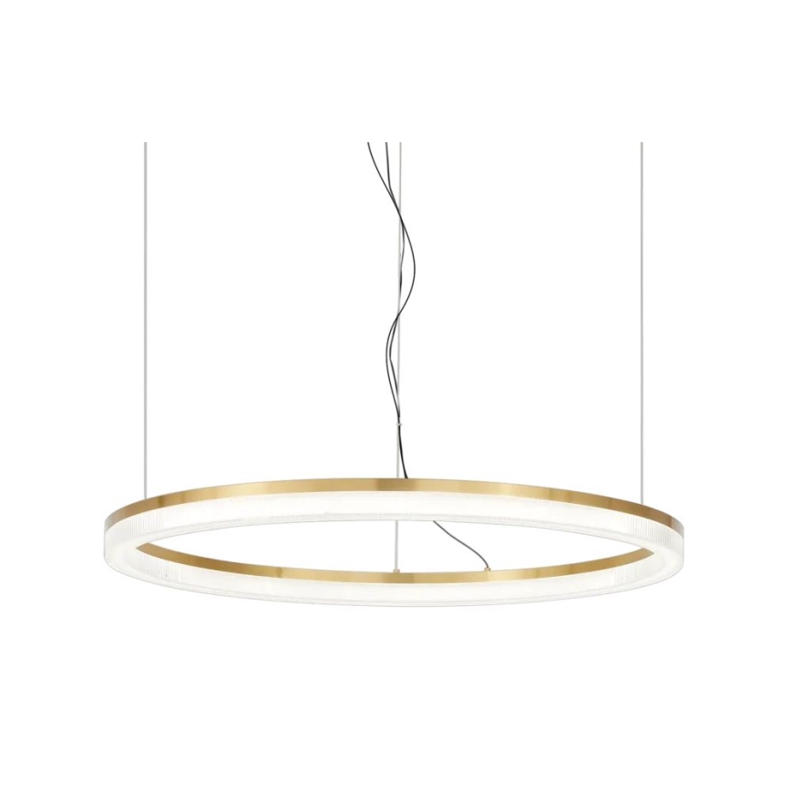 Ideal Lux - Suspension filaire CROWN LED/42W/230V 3000K d. 80 cm CRI 90 laiton